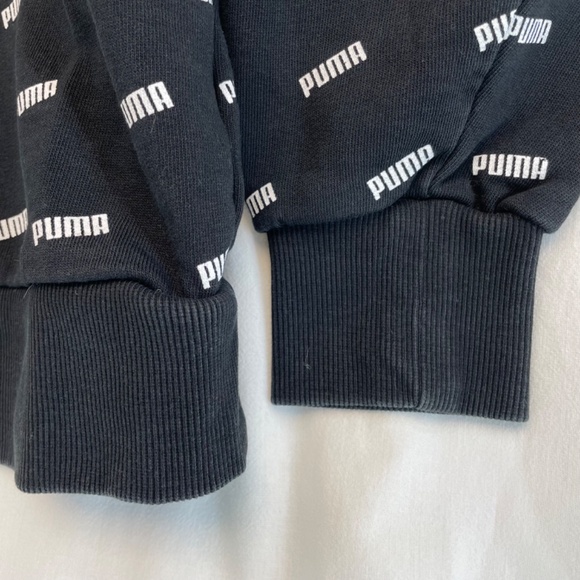 Puma Crewneck Sweater Black and White Women’s Size Small - Picture 7 of 12